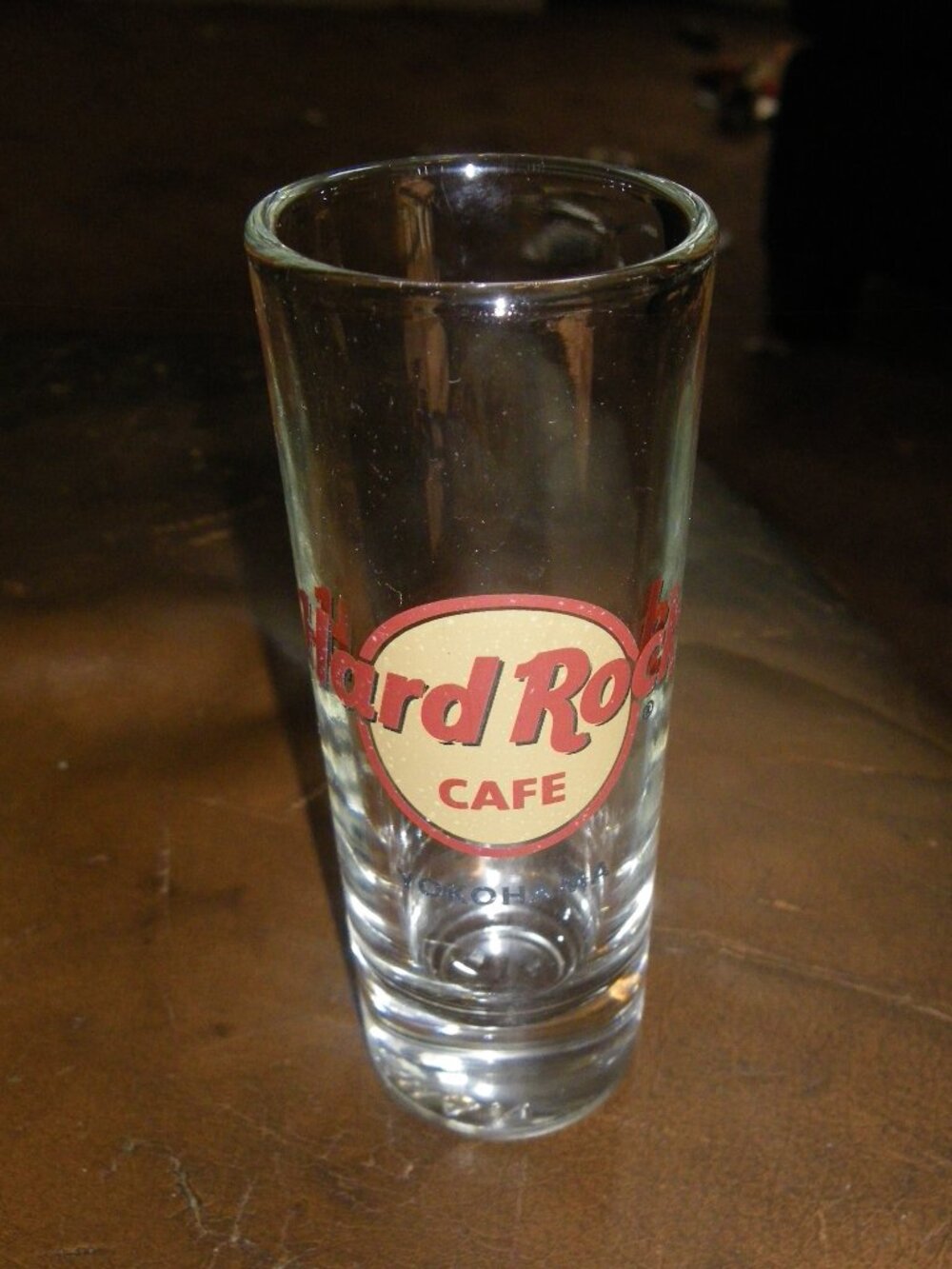 Vintage Hard Rock Café 4” Tall Shot Glass “YOKOHAMA” Japan